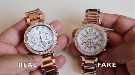 michael kors watch authentic vs fake